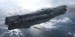 The UNSC Infinity, the largest and most advanced ship in the UNSC Navy.