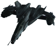 YSS-1000军刀星际战斗机的一张渲染图。