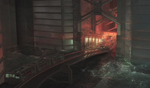 Concept art of the flooded tracks.