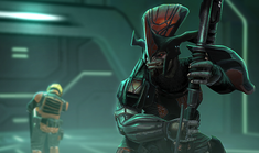 Un Jiralhanae Cacique perteneciente al Remanente Covenant en Halo: Spartan Assault