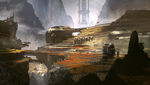 Concept art of Harvest from Halo 4