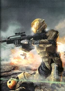 Vista de algunos SPARTAN-IIIs con sus Armaduras SPI