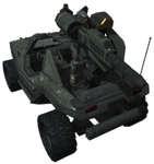 Another view of the Gauss Warthog in Halo: Reach.