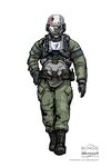 Concept art of an UNSC Army Falcon pilot.