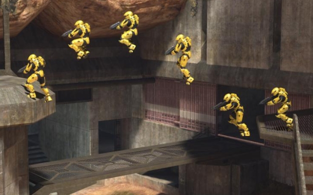 See Master Chief Jump From The Pelican In The Leveled Up Halo