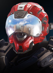 The Security helmet in Halo 5: Guardians.