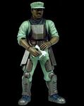 The JoyRide Studios Sgt. Johnson action figure.