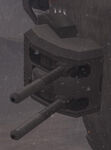 A close-up of one of Pillar of Autumn's point-defense guns in Halo: Reach.