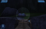 The scope of the M6D in Halo: Combat Evolved.