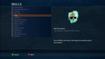 The Fog Skull viewed in the Halo Wars skull menu.