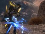 An Sangheili firing the Plasma Cannon in Halo: Reach.