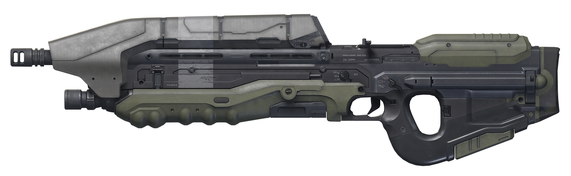 Mcfarlane Halo Reach 2 3 4 magnum smg assault rifle gun dmr battle weapon MAGNUM 