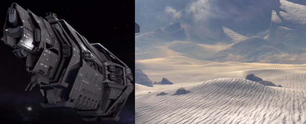 Just to see the difference between these two locations, both of which host one or more campaign missions.