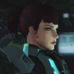 Kelly as she appears in the Halo: Legends episode "The Package."