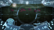 The Heads-up display (HUD) of the Prototype suit.
