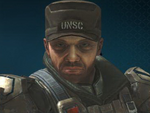 Stacker's mugshot in the Firefight voice options.