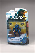 The blue Hayabusa Spartan in his packaging.