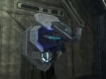 A Halo 3 Sentinel emerging from a Sentinel launcher.