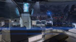 A Hornet as it flies in the Halo 4 multiplayer map Skyline.