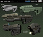 Models for the cinematic appearance of the Halo Wars MA5B.