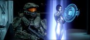 Cortana con el Jefe Maestro