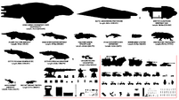 A Shortsword bomber compared to other UNSC vehicles.