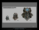 Concept designs for Forerunner ruins on Arcadia.