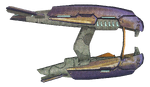 A transparent scan of the Plasma Rifle from the Halo Encyclopedia, with a curious purplish hue.