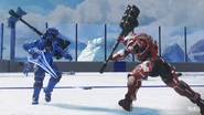 The map in use, during a game of Grifball.