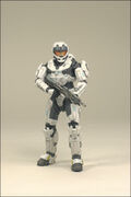 The white Spartan CQC with an Assault Rifle.