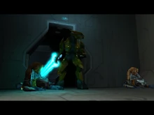 Maestro de Campo esperando la llegada de John-117