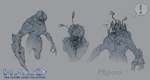 Concept art of the flood upper-body for the Infection gametype in Halo 2: Anniversary.