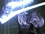The Arbiter wielding his Energy Sword.