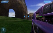 From a Spartan's point of view in Halo PC.