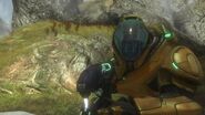A BOB wielding a Plasma Repeater in the level Winter Contingency.