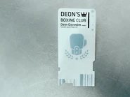 Tarjeta del Club de Boxeo