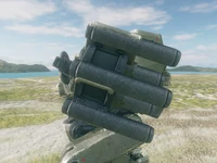 Der Raketenwerfer beim Nachladen