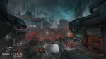 Concept art for the damaged New Mombasa.