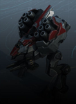 A Reaver sporting Banished colors, seen in Halo Wars 2 gameplay.