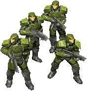 4 Marines en Halo Wars