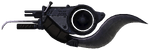 An in-game left-side view of the Brute Shot in Halo 3.