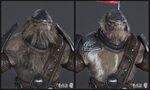 A comparison cinematic render between the Brute Minor and the Brute Captain.