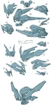 Conceptual explorations of an Aggressor Sentinel in Halo 4.