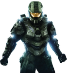 An early render of John-117 in his armor in Halo 4.