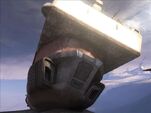 The Boat that resembles Master Chief's Helmet. You can see it better if you look at the bottom upside down.