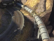 The GWC pipelines along the highway.