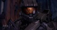 Close up of Master Chief in Halo 4.