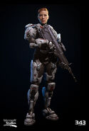 Modelo de Sarah Palmer para Halo 4