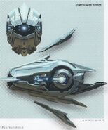Concepto de arte de la Torreta de Haz en Halo 4