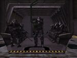 A squad of ODSTs aboard a Pelican.